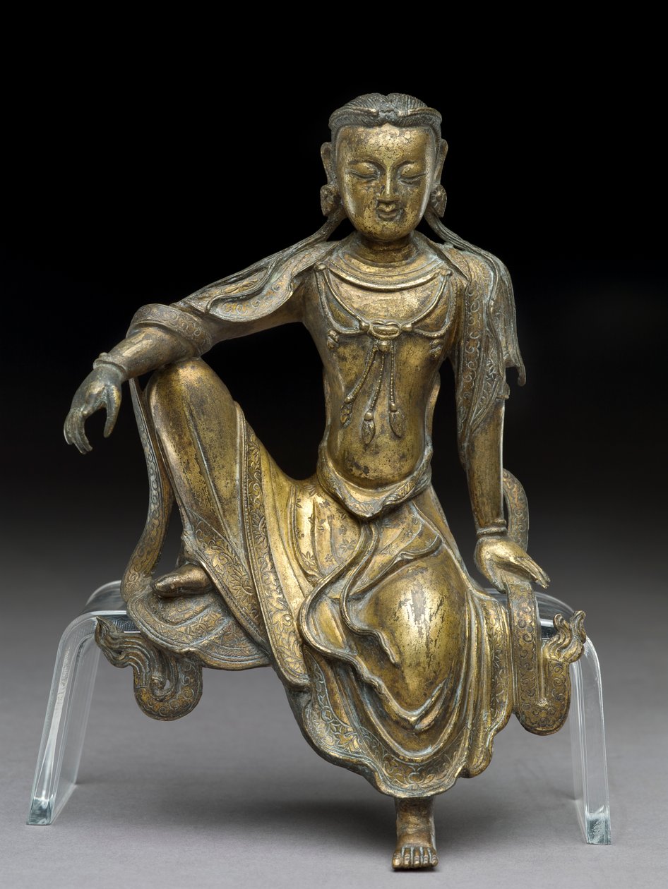 Bodhisattva Avalokitesvara, Yuan-Dynastie (vergoldete Bronze) von Yuan Dynasty Chinese School