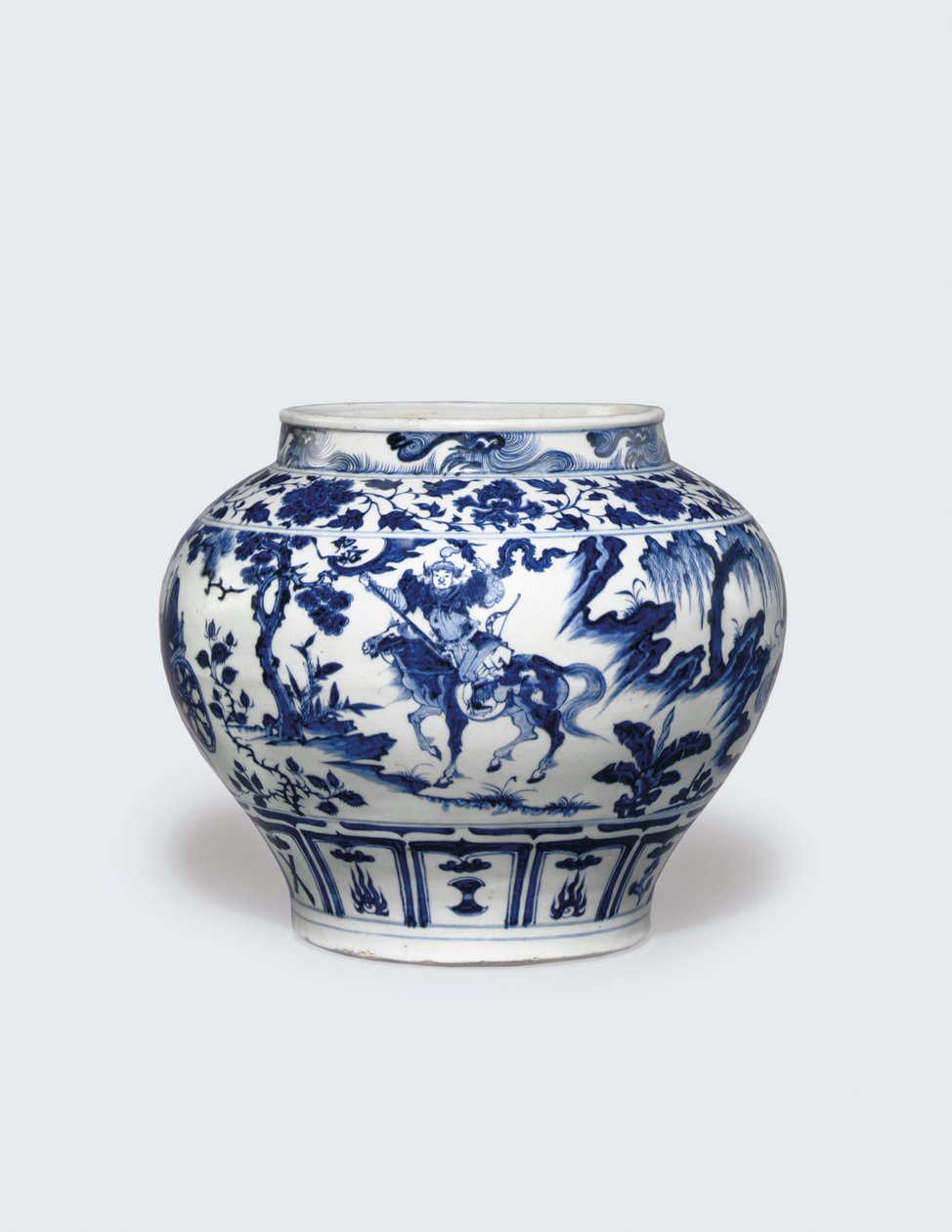 Weißer und blauer Guan, Mitte des 14. Jahrhunderts von Yuan Dynasty Chinese School