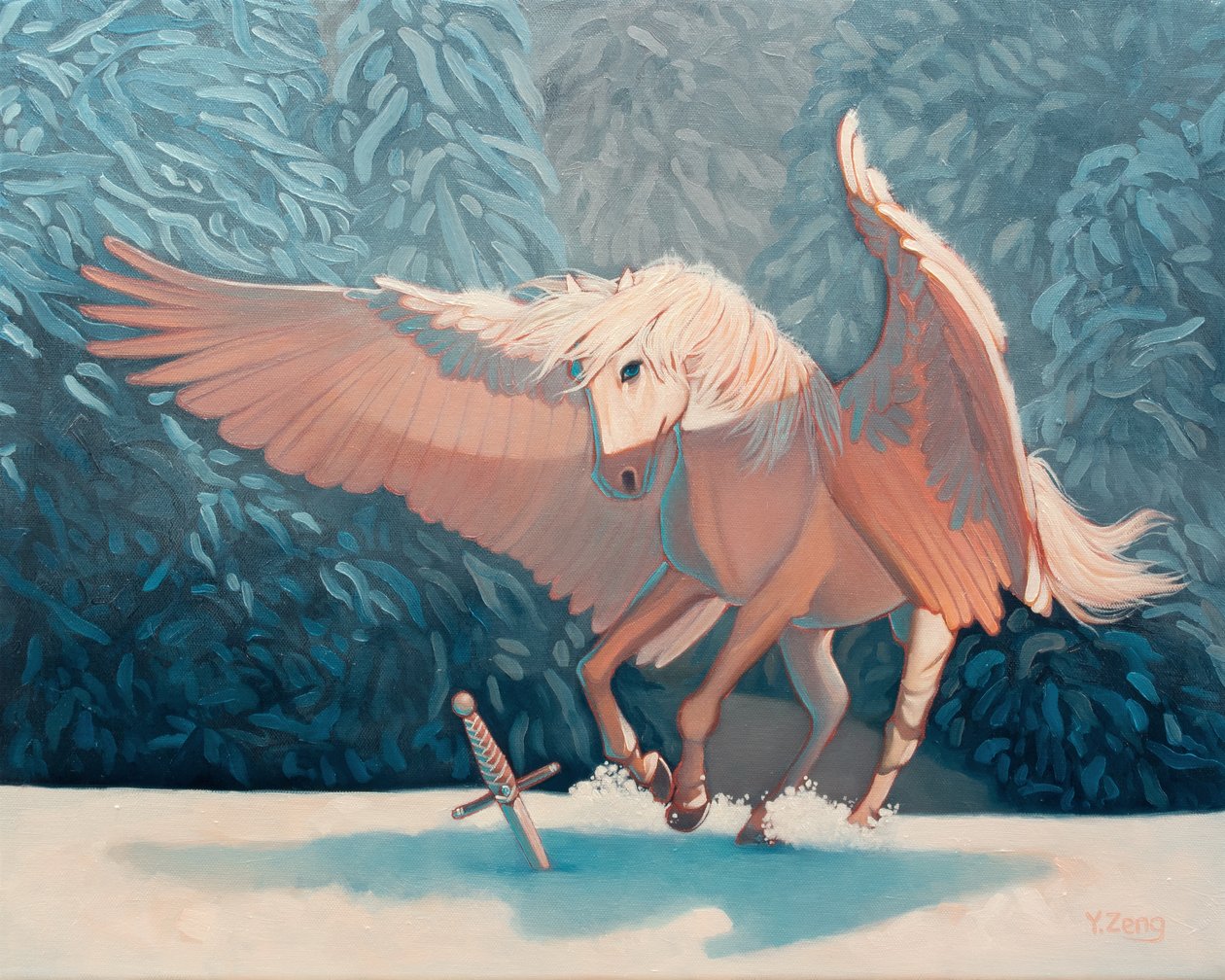 Pegasus, 2024 von Yue Zeng