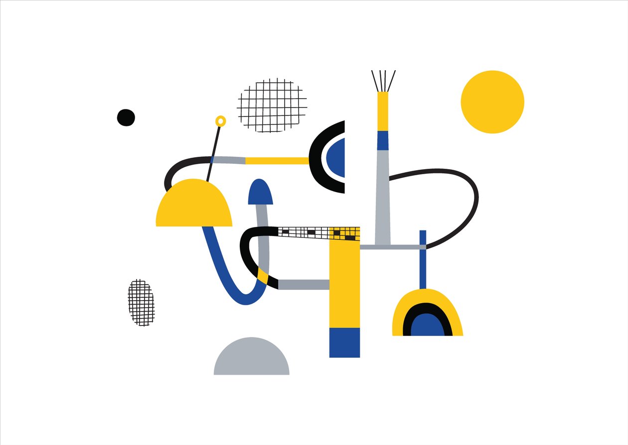 Abstrakte Geometriekomposition, 2017 von Yulia Drobova