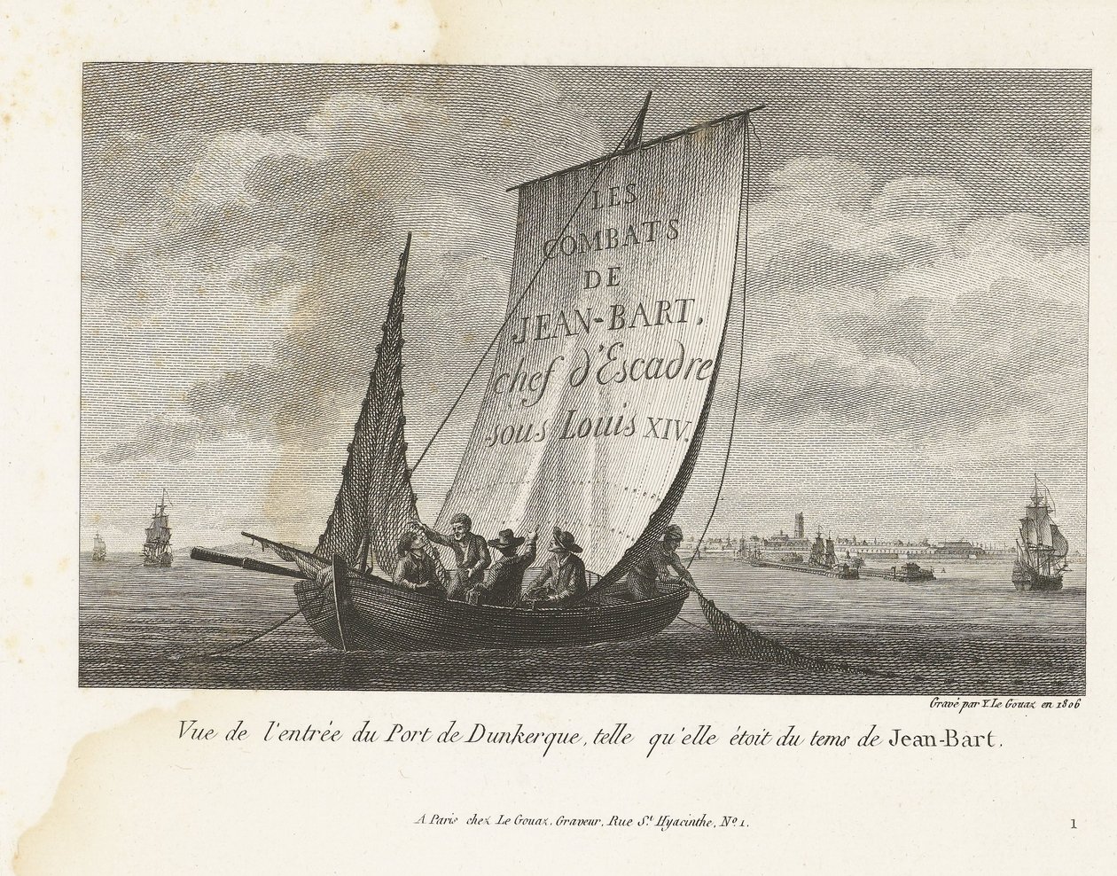 Eingang zum Hafen von Dünkirchen, ca. 1693-1694 von Yves Marie Le Gouaz
