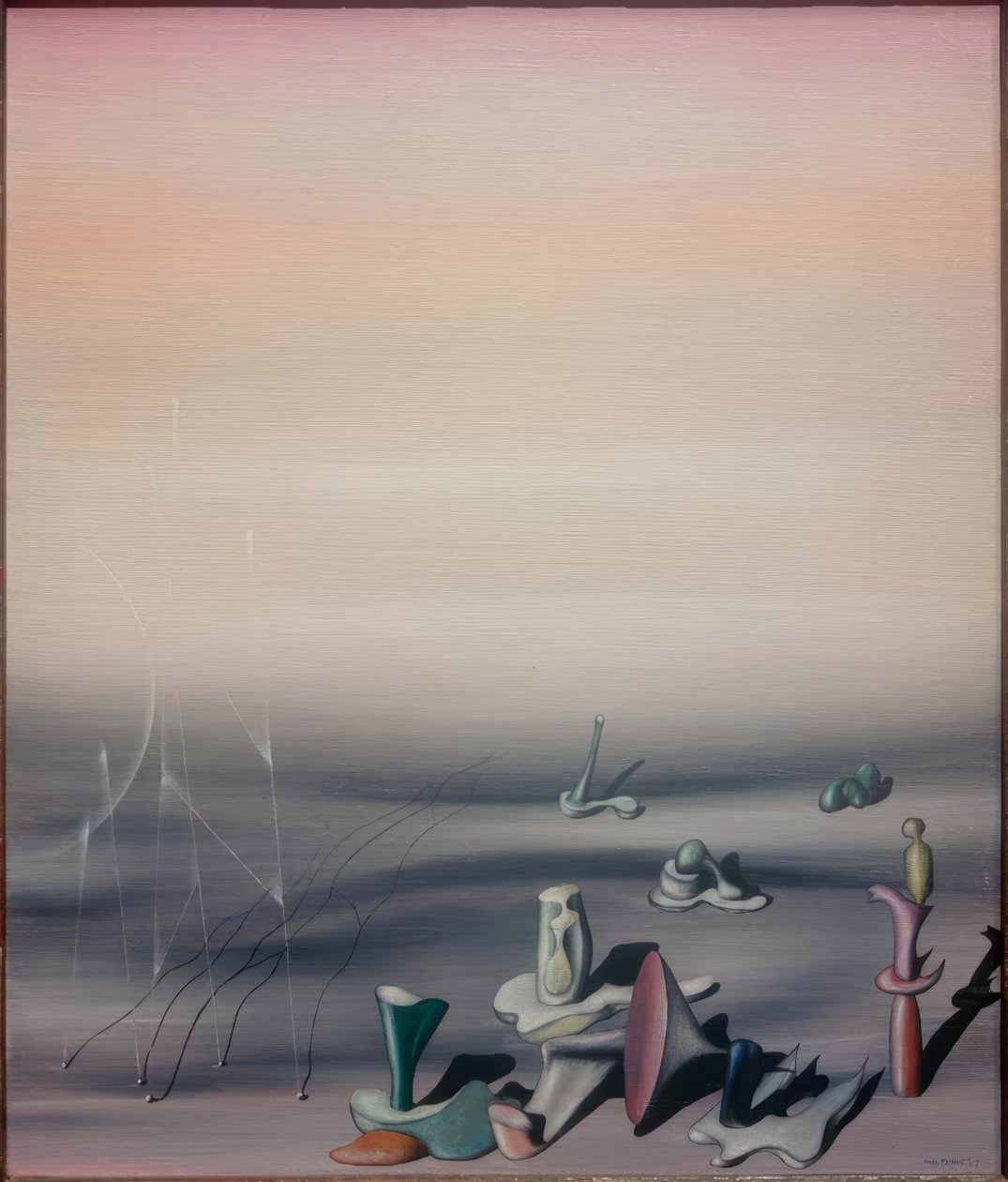 Ohne Titel (Einige Herren) von Yves Tanguy