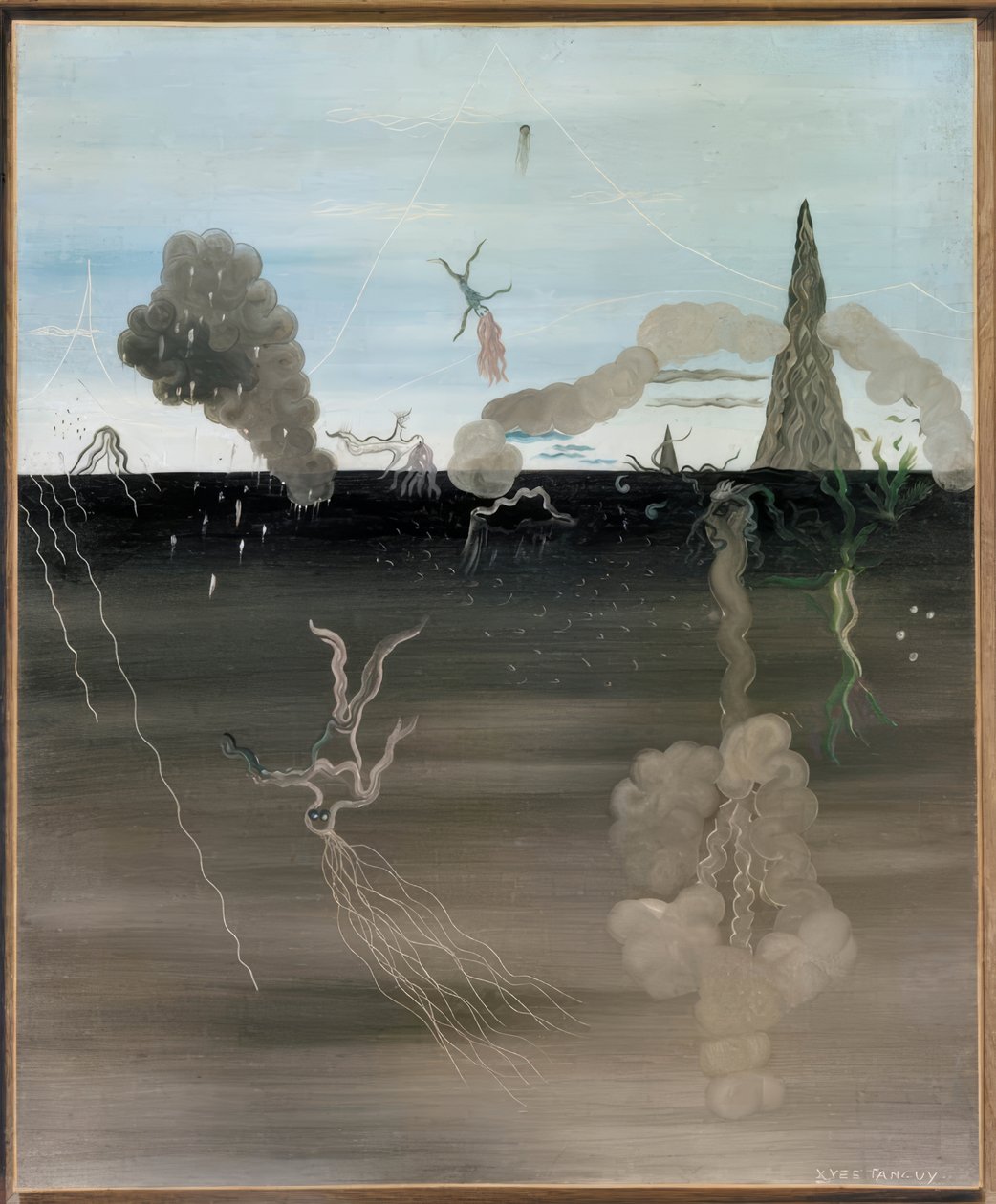 Zweite Botschaft II von Yves Tanguy