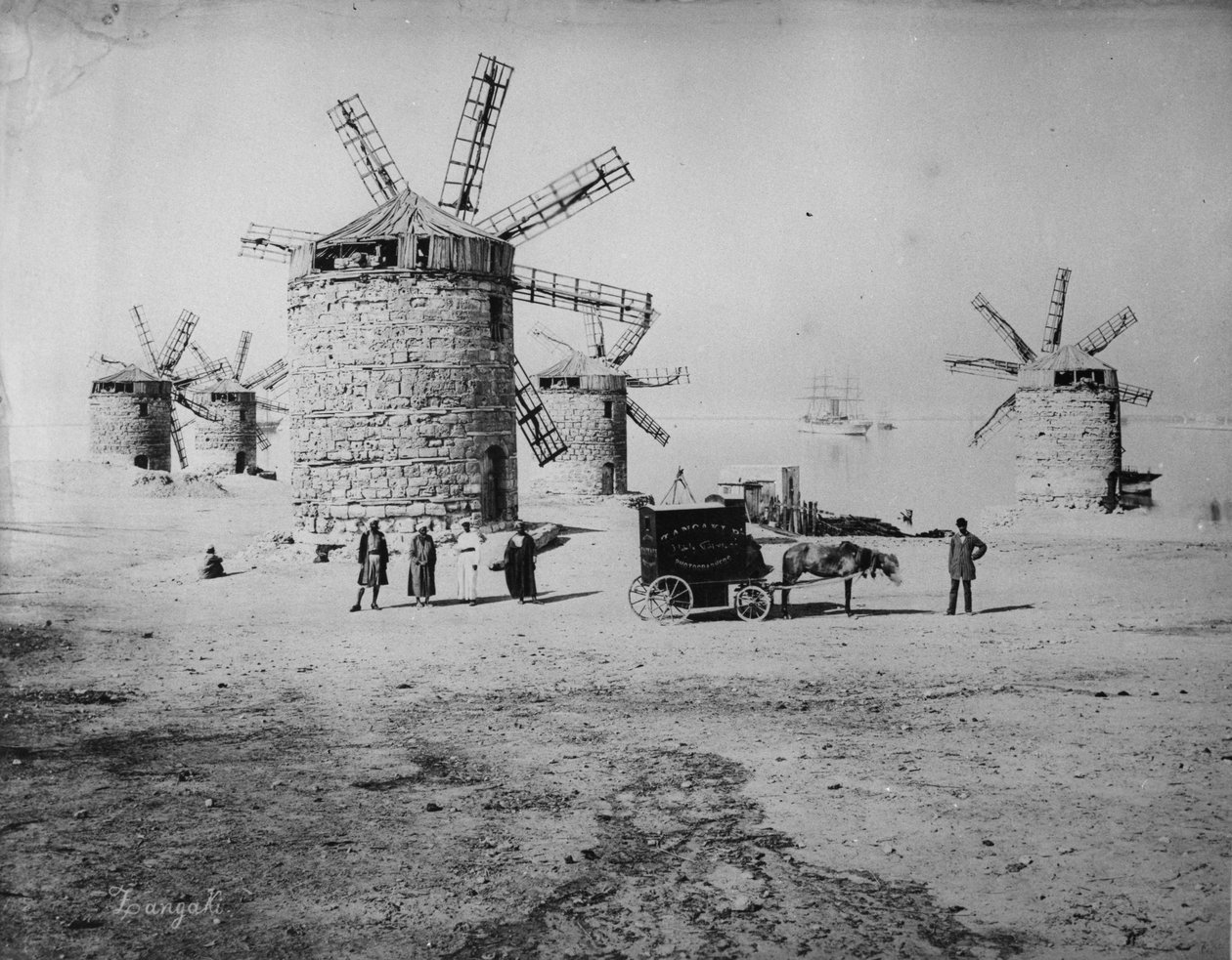 Fotograf Zangaki und seine mobile Dunkelkammer, ca. 1880 von Zangaki Brothers