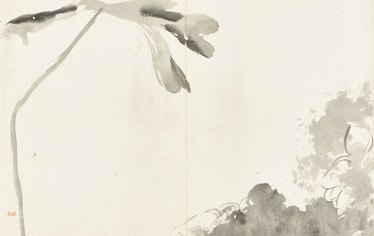 Landschaften und Blumen, Album mit sechs Blättern von Zhu da Bada Shanren
