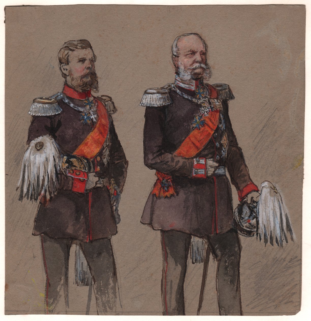 Alexander II. von Russland und Wilhelm II. von Preußen von . .