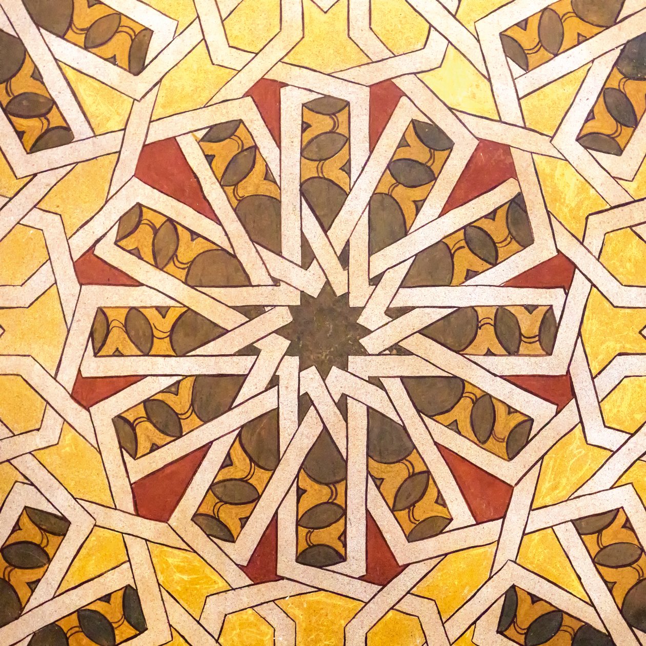 Arabisches geometrisches Design. Kloster La Rabida, 2020 (Foto) von . .