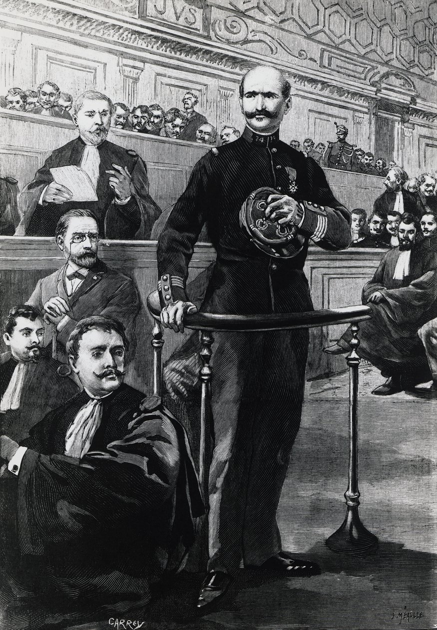Absetzung von Kommandant Charles Walsin-Esterhazy während des Prozesses gegen Emile Zola von Georg Carl Heinrich Dollmann