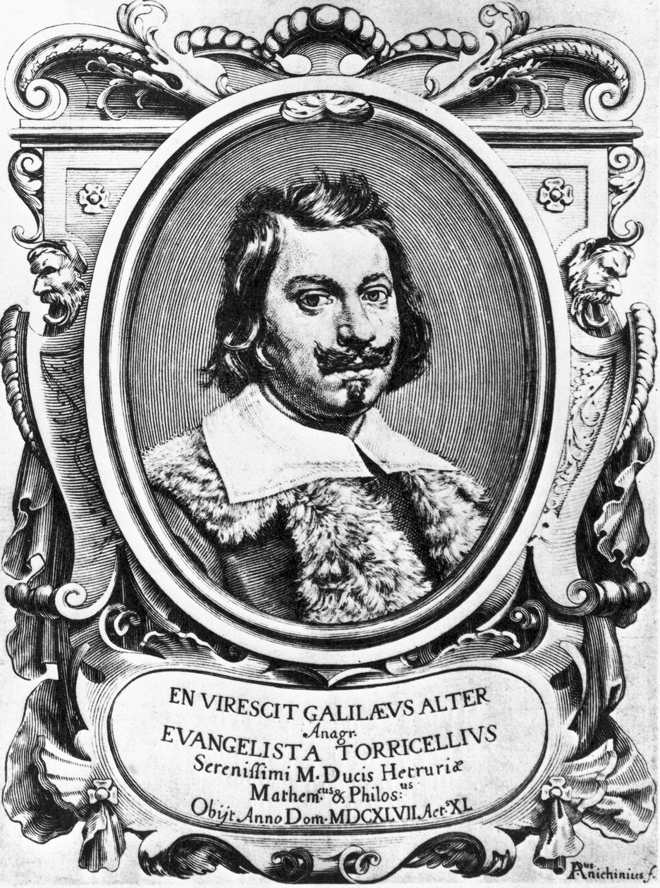 Evangelista Torricelli, italienischer Physiker von Ferdinand Georg Waldmuller
