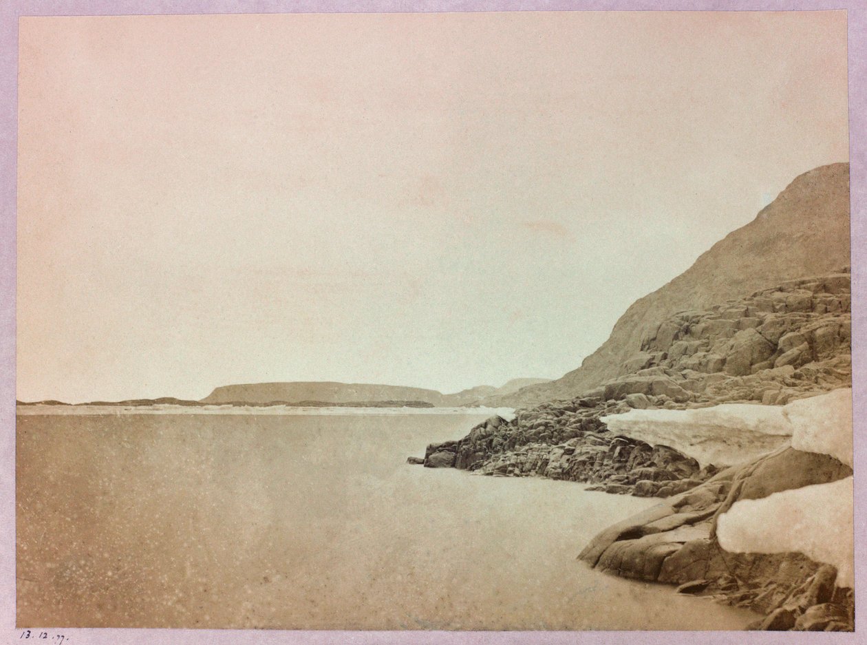 Expedition in die Arktis (1875-1876) des Kapitäns George Nares (1831-1915): Blick nach Süden vom Cape Payer von Frederick (attr. to) Barnard
