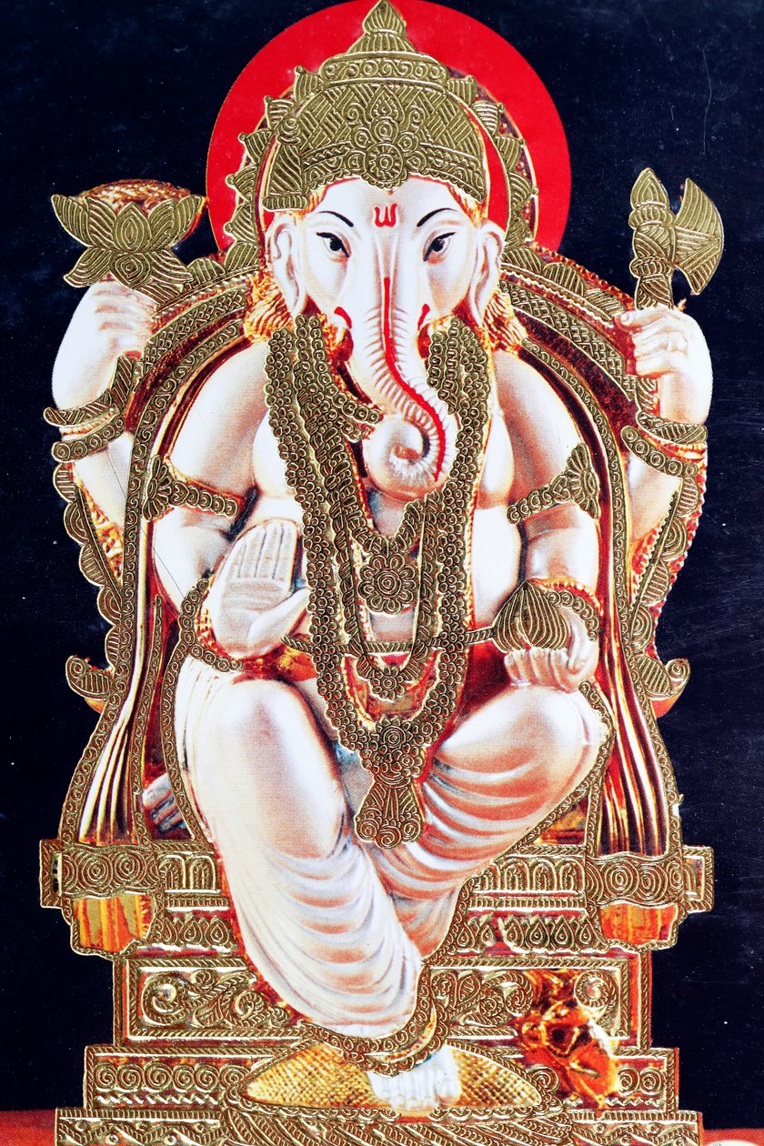 Ganesha oder Ganapati: der elefantenköpfige hinduistische Gott. von . .