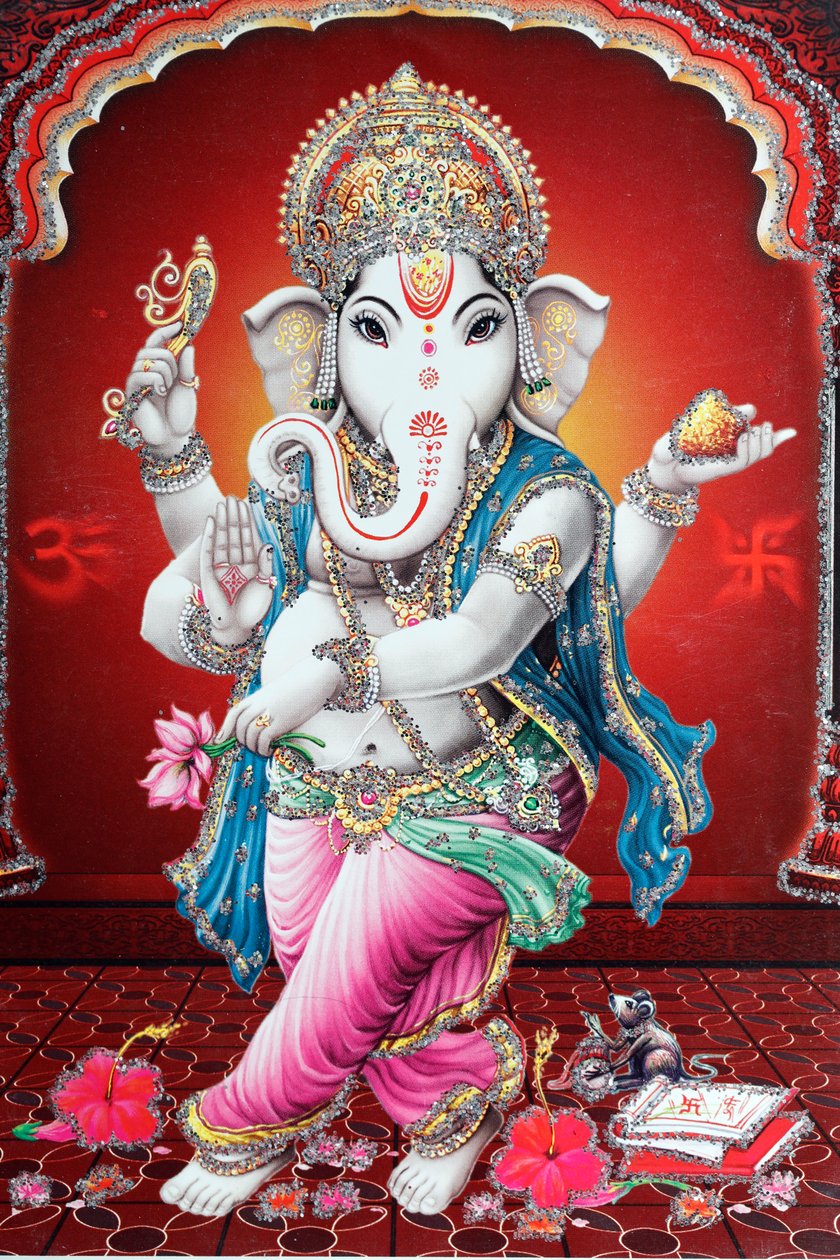 Ganesha oder Ganapati: der elefantenköpfige Hindu-Gott. von . .