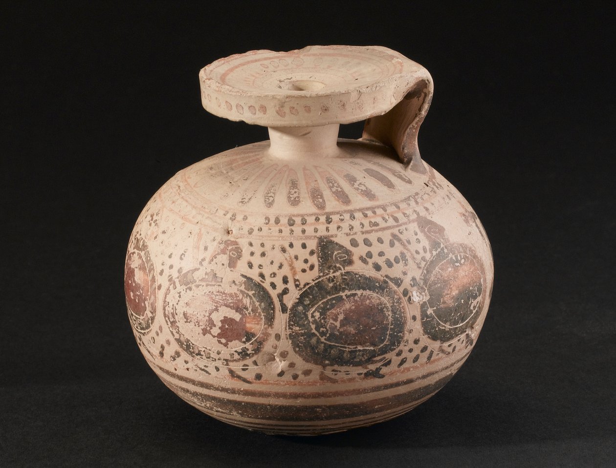 Hygiene Dekoriertes Tongefäß, Korinthisch, 575-550 v. Chr. von John Pardon
