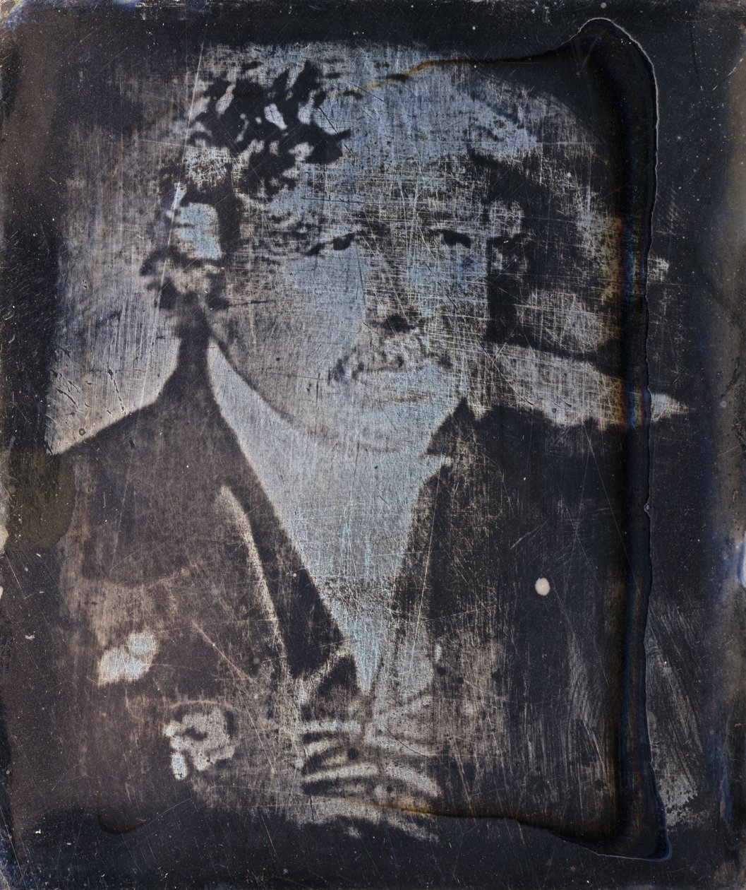 Louis Jacques Mandé Daguerre, französischer Fotografie-Pionier, ca. 1840er von Frederick (attr. to) Barnard