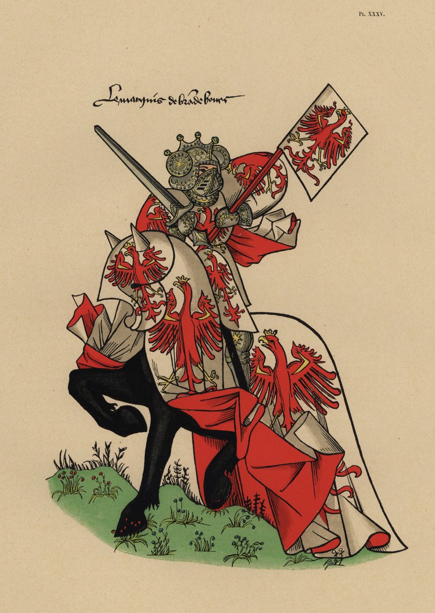 Markgraf von Brandenburg, mit Banner von John Pardon