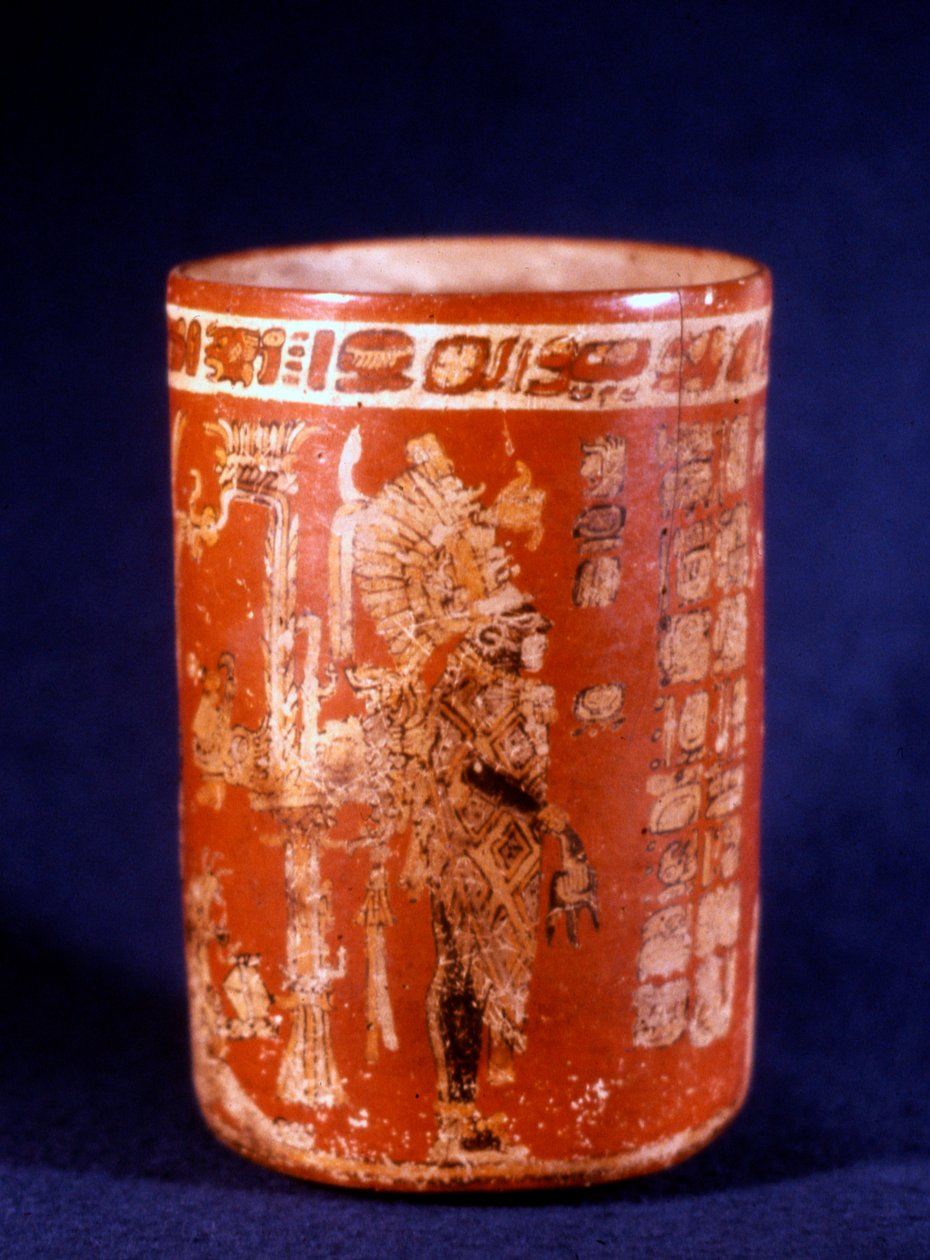 Maya-Grabvase aus Uaxactun, Guatemala, Tepeu-Phase von Hippolyte Lalaise Devéria