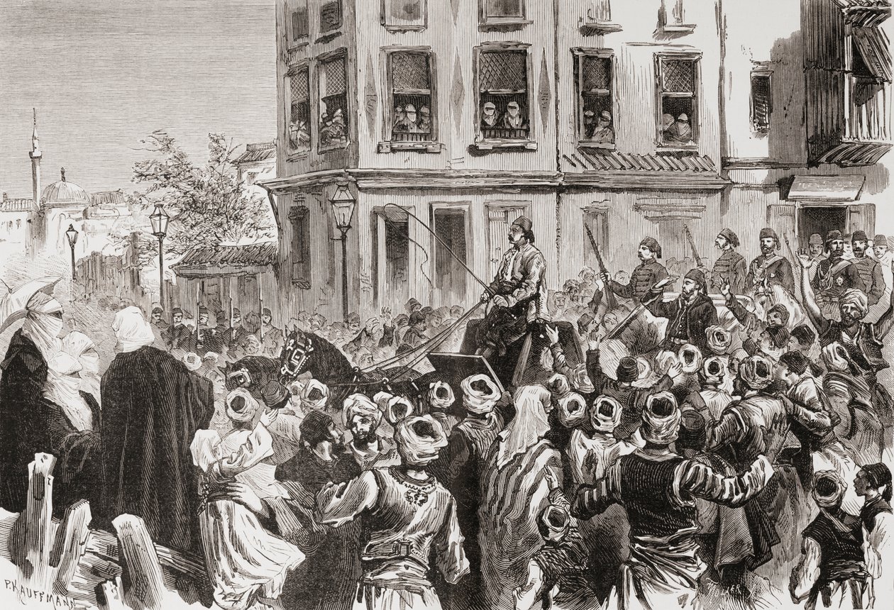 Osman Pascha kehrt 1878 nach Konstantinopel zurück von . .