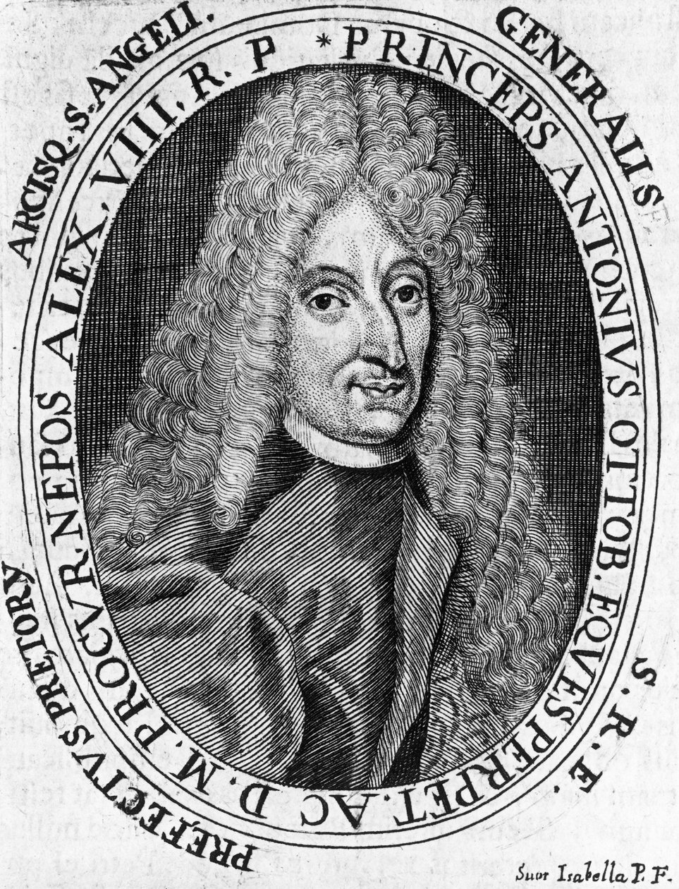 Porträt von Prinz Antonio Ottoboni (1646-1710), General der päpstlichen Armee, Gravur von William Walcutt