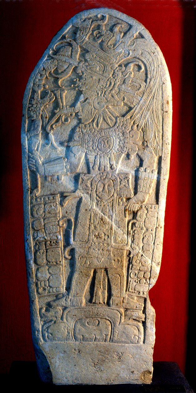 Stele 4 aus Machaquila, Peten, Guatemala, Spätklassische Periode, 6. Mai 820 n. Chr. von Hippolyte Lalaise Devéria