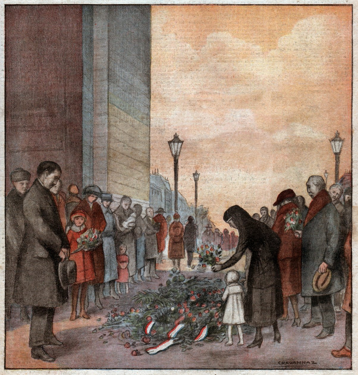 Grab des unbekannten Soldaten in Paris von John Pardon
