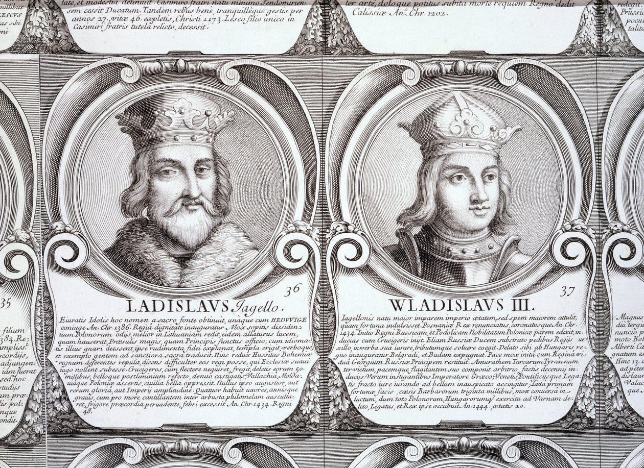 Wladyslaw II Jagiello und Wladyslaw III Warnenczyk, Nr. 36 und 37 aus 