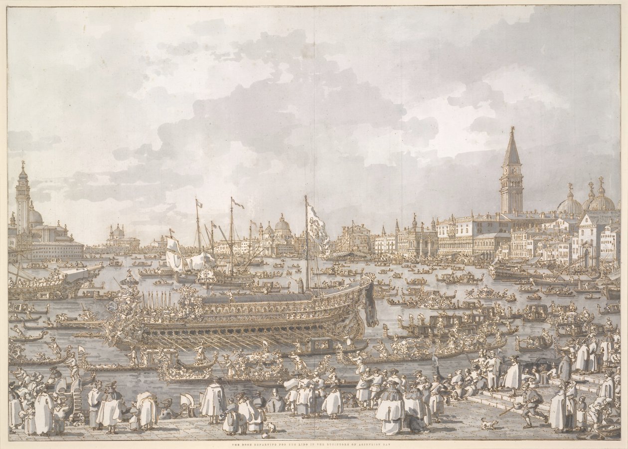 Der Doge von Venedig auf dem Weg zum Lido von Canaletto