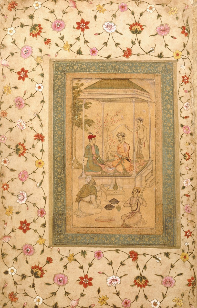 Akbars Söhne Sultan Daniyal und Sultan Murad von   Manohar
