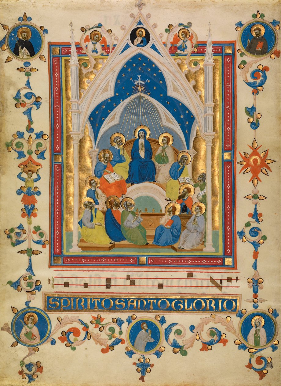 Pfingsten von Master of the Dominican Effigies