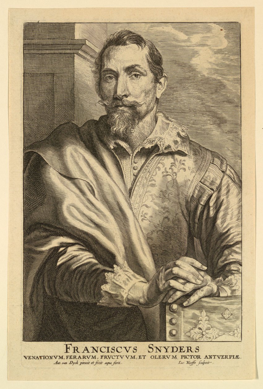 Porträt von Frans Snyders, aus den Icones Principum Virorum von after Anthony van Dyck