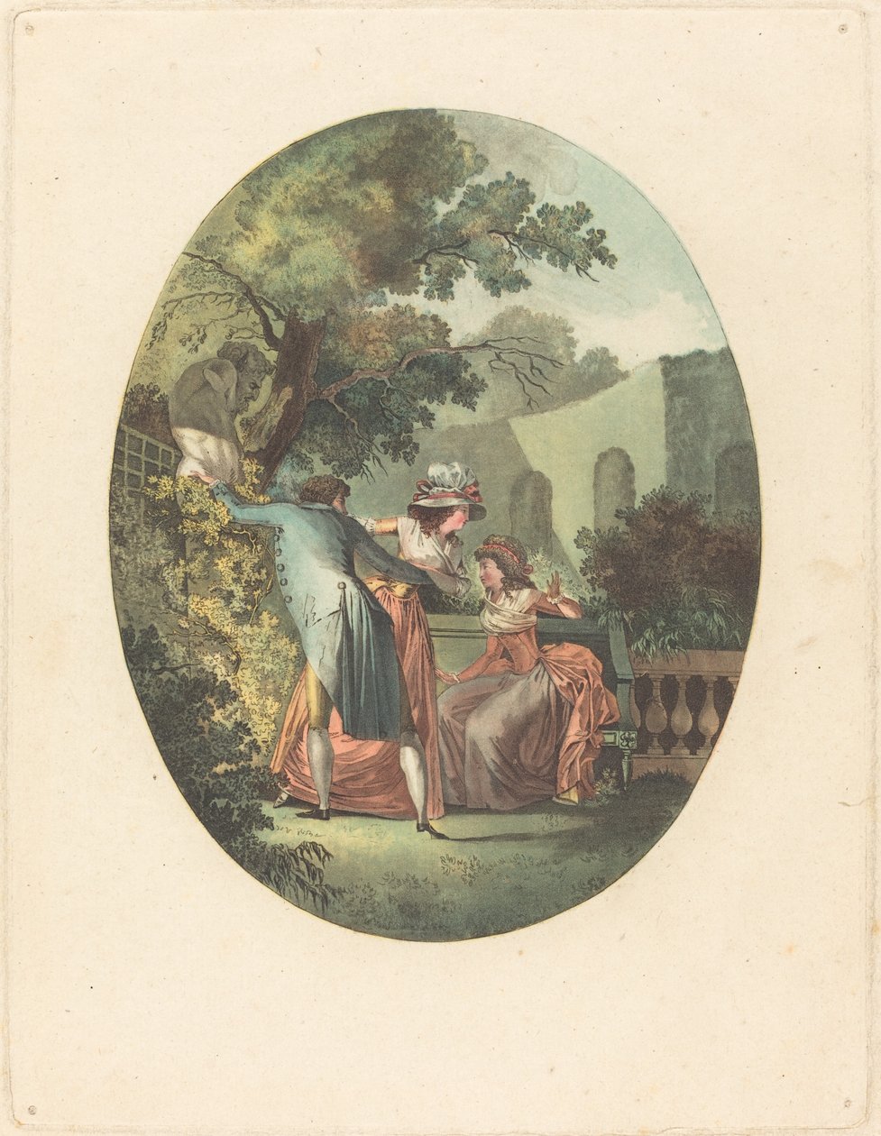 Die Statue des Gottes Pan von after Henri Nicolas van Gorp
