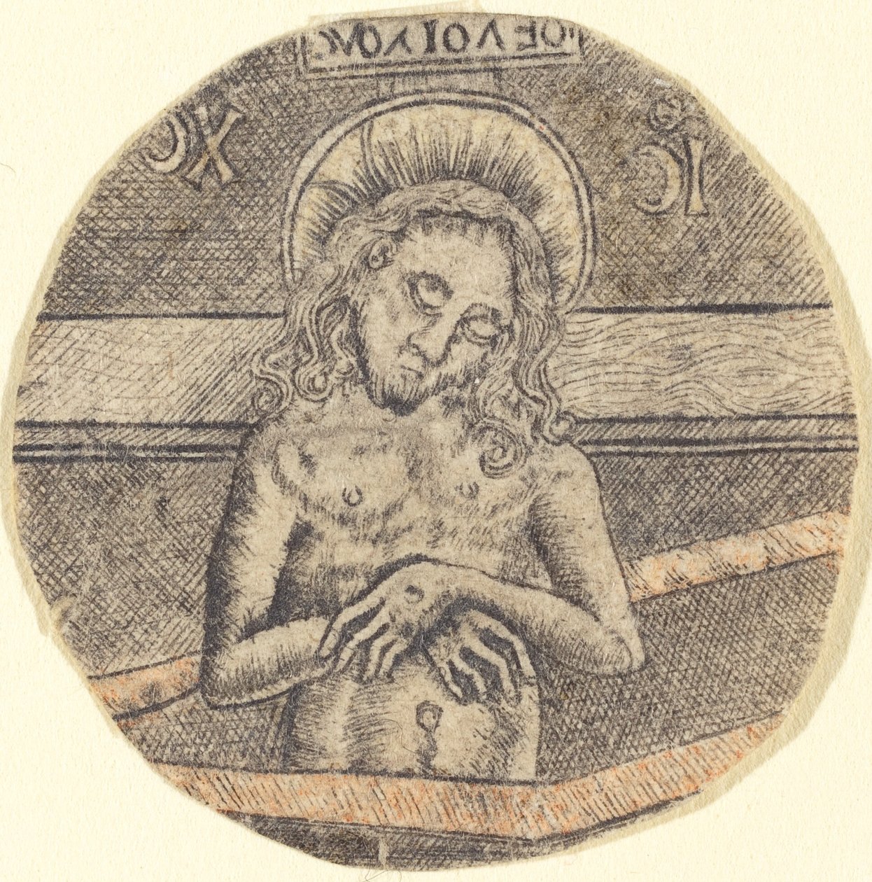 Christus als der Schmerzensmann von after Israhel van Meckenem