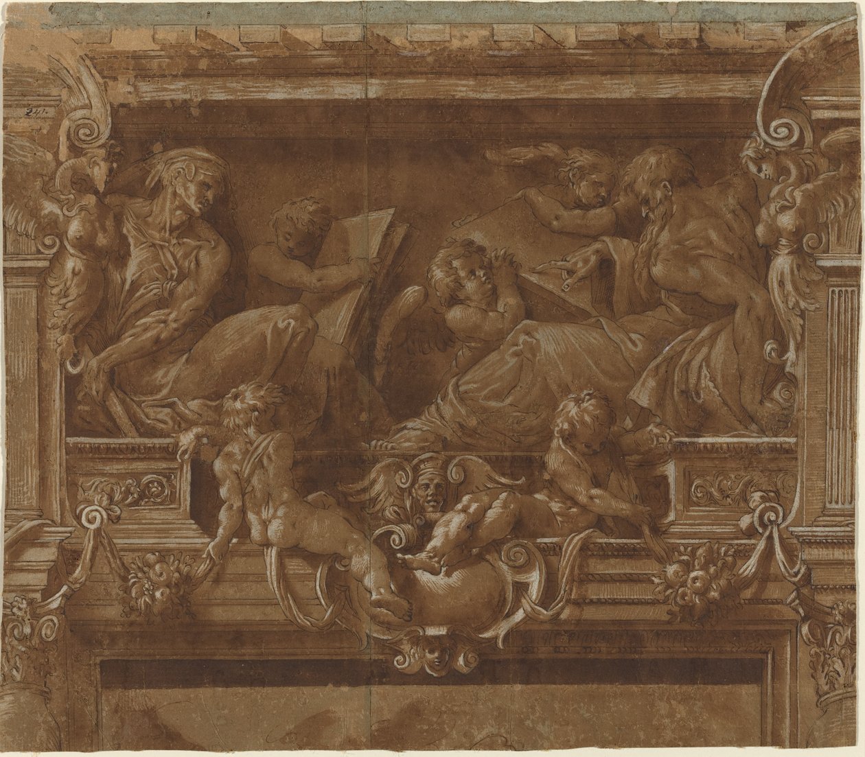 Prophet und Sibylle von after Jacopo Zanguidi Italian 16th Century called Bertoia