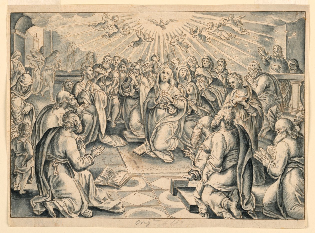 Szene aus den Apostelgeschichten, nach Stradanus von after Jan van der Straet, called Stradanus