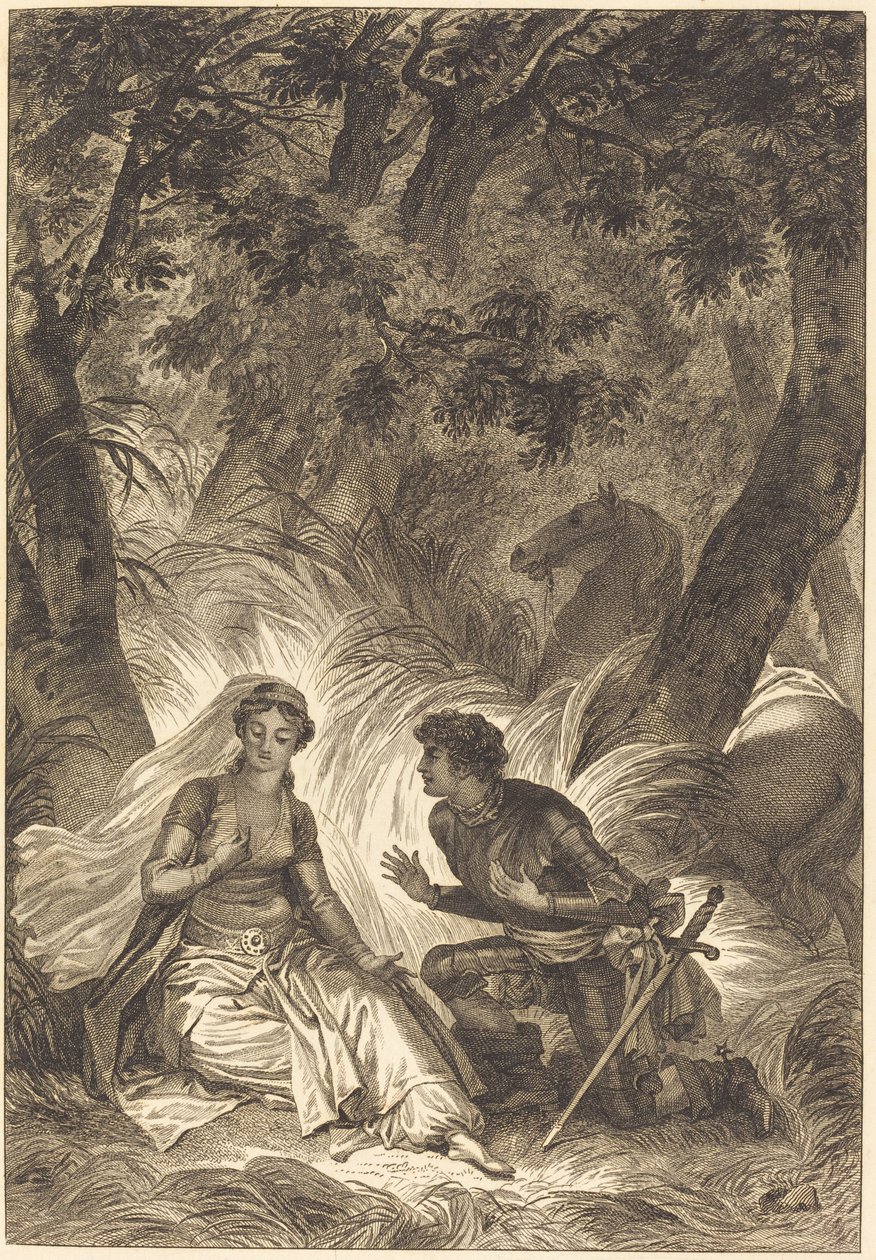 Die Braut des Königs von Garbe: Der Ritter von after Jean Honoré Fragonard