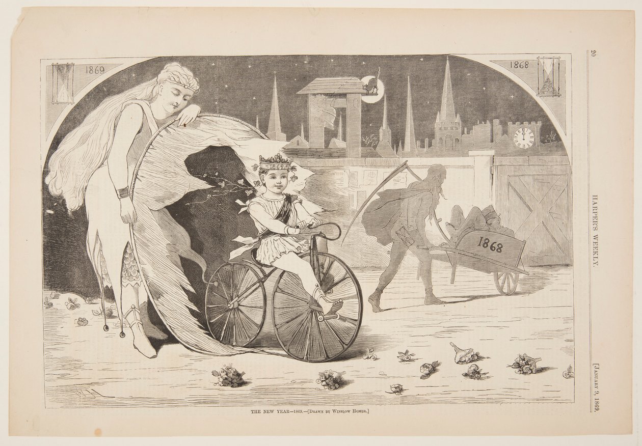 Das neue Jahr – 1869 von after Winslow Homer