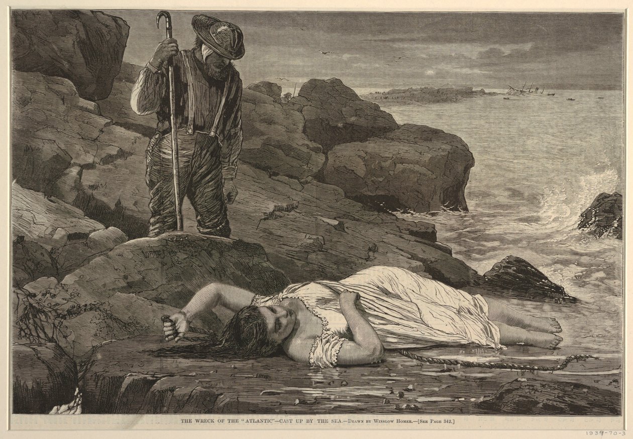 Das Wrack der "Atlantic" – Angespült vom Meer von Winslow Homer