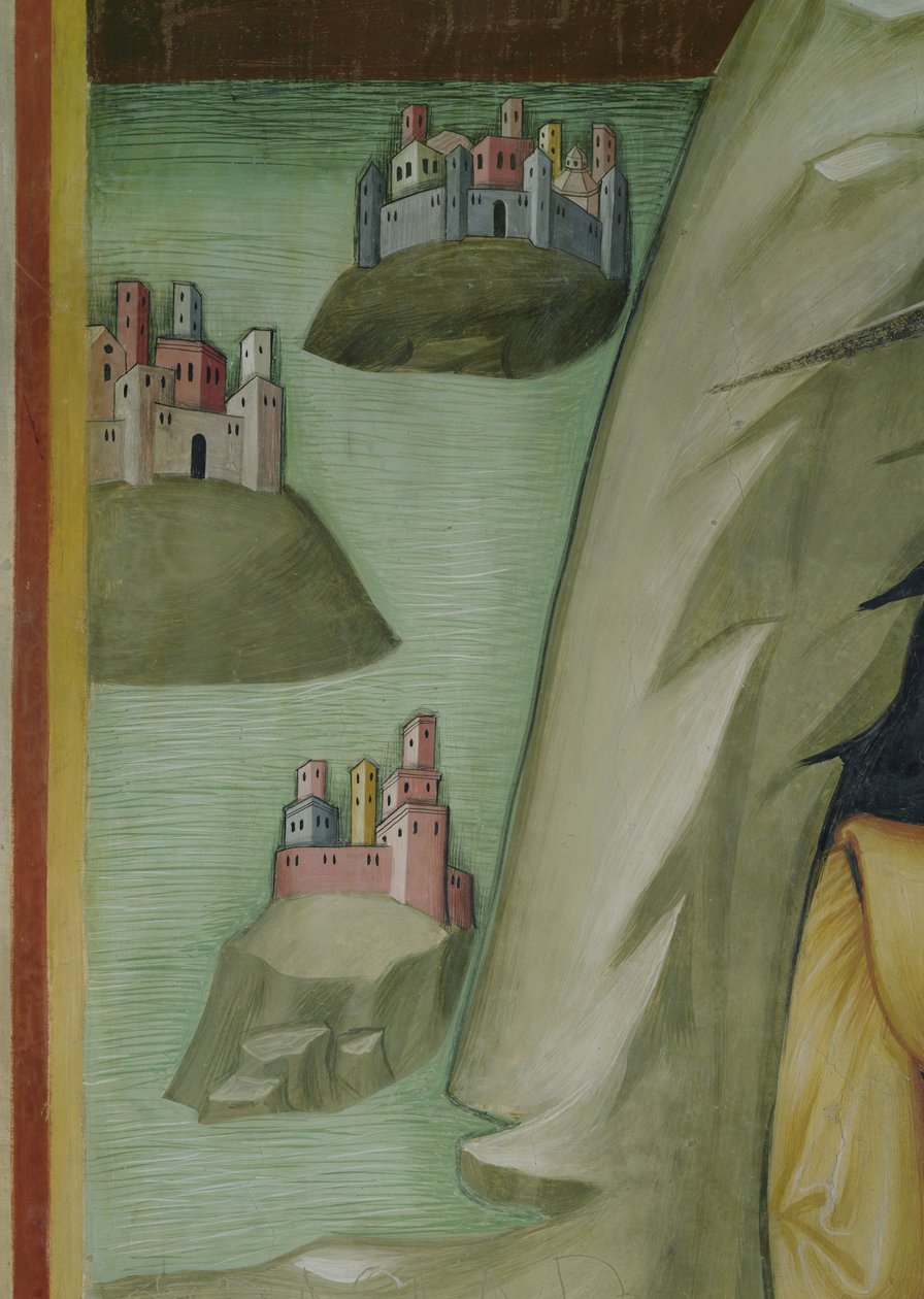 Detail aus dem Massaker an den Dienern und Hirten von Hiob von also Manfredi de Battilori Bartolo di Fredi