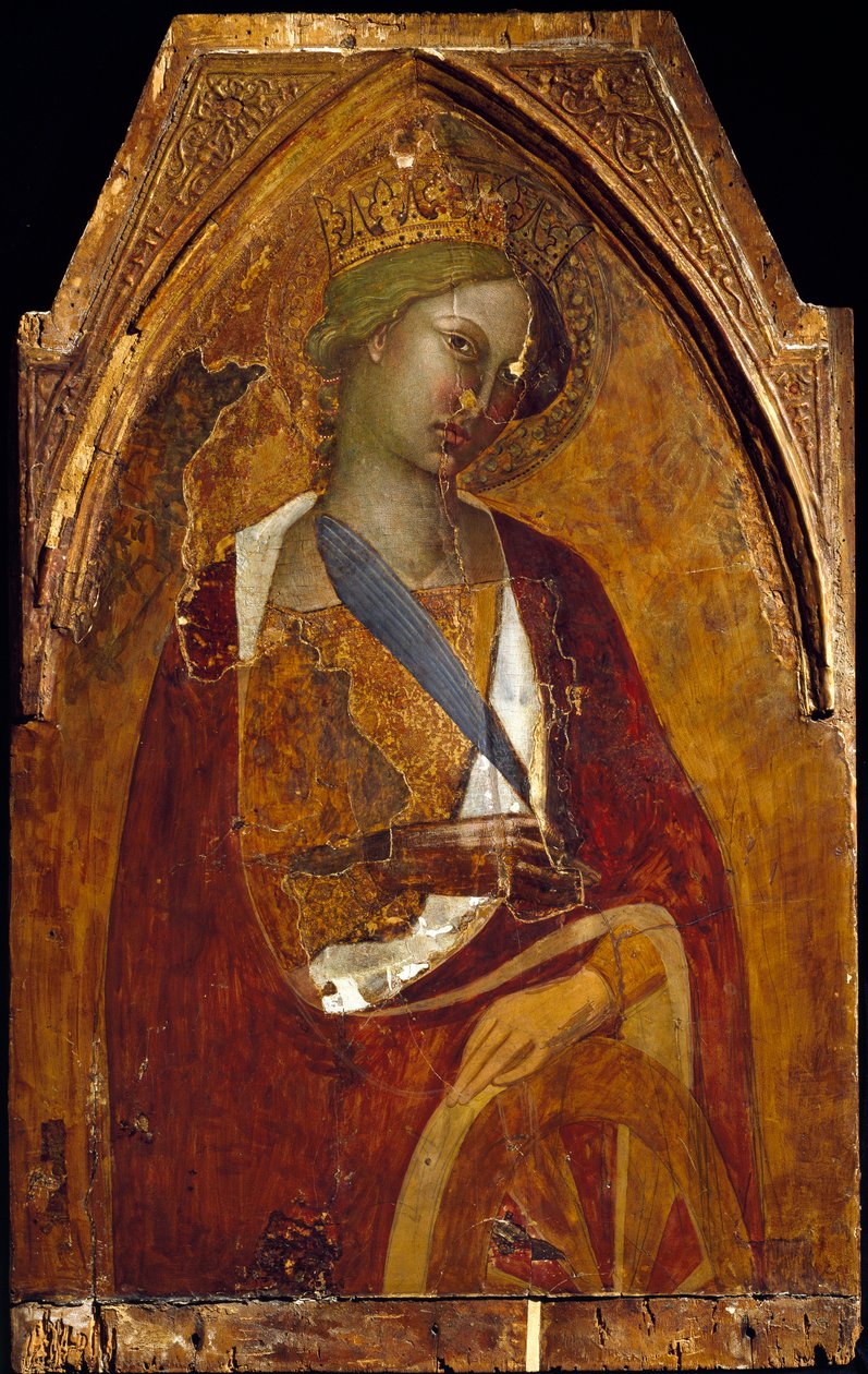 Heilige Katharina von Alexandria von also Manfredi de Battilori Bartolo di Fredi