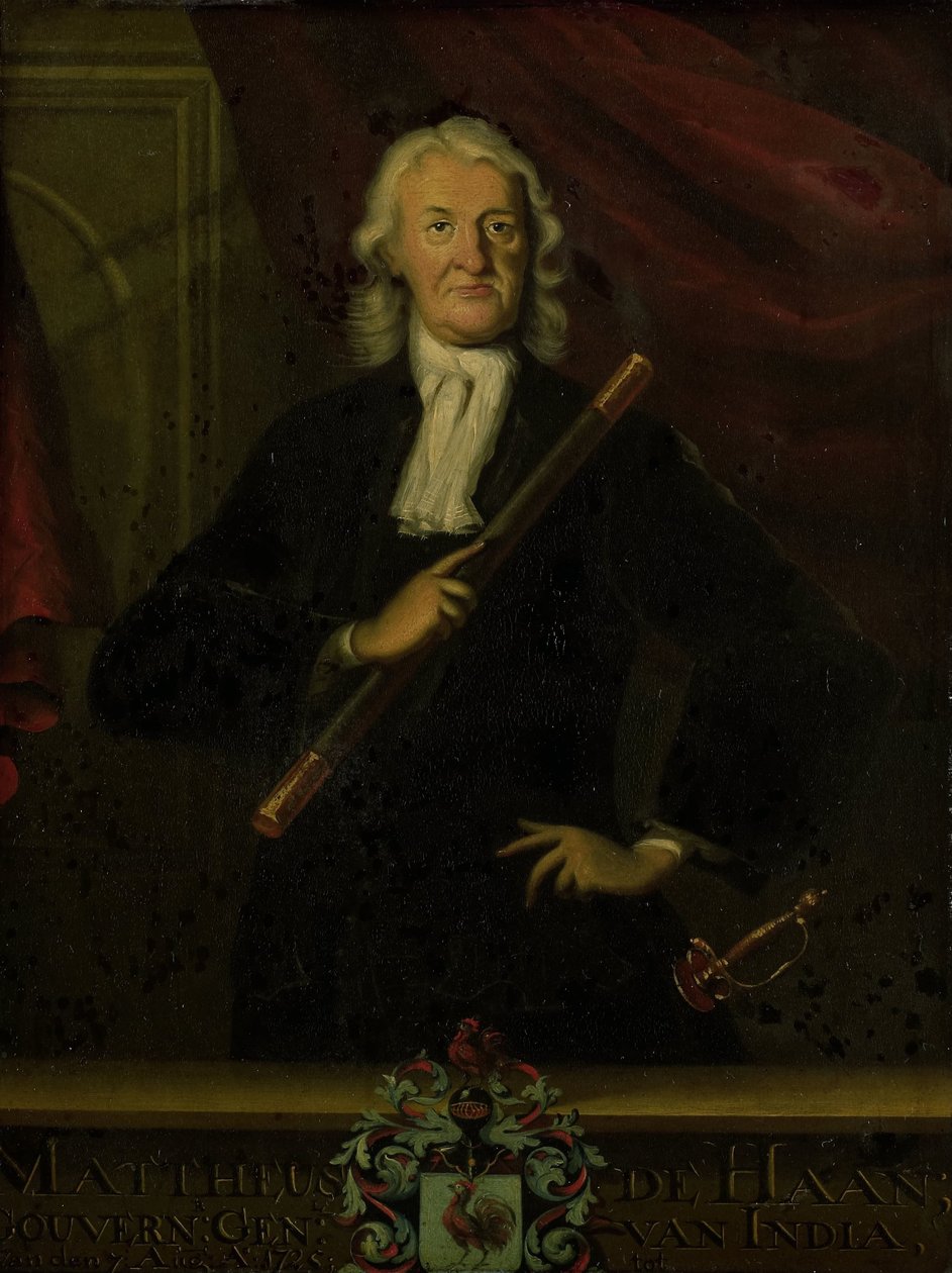 Porträt von Mattheus de Haan, Generalgouverneur von Niederländisch-Indien von anonymous (copy after)