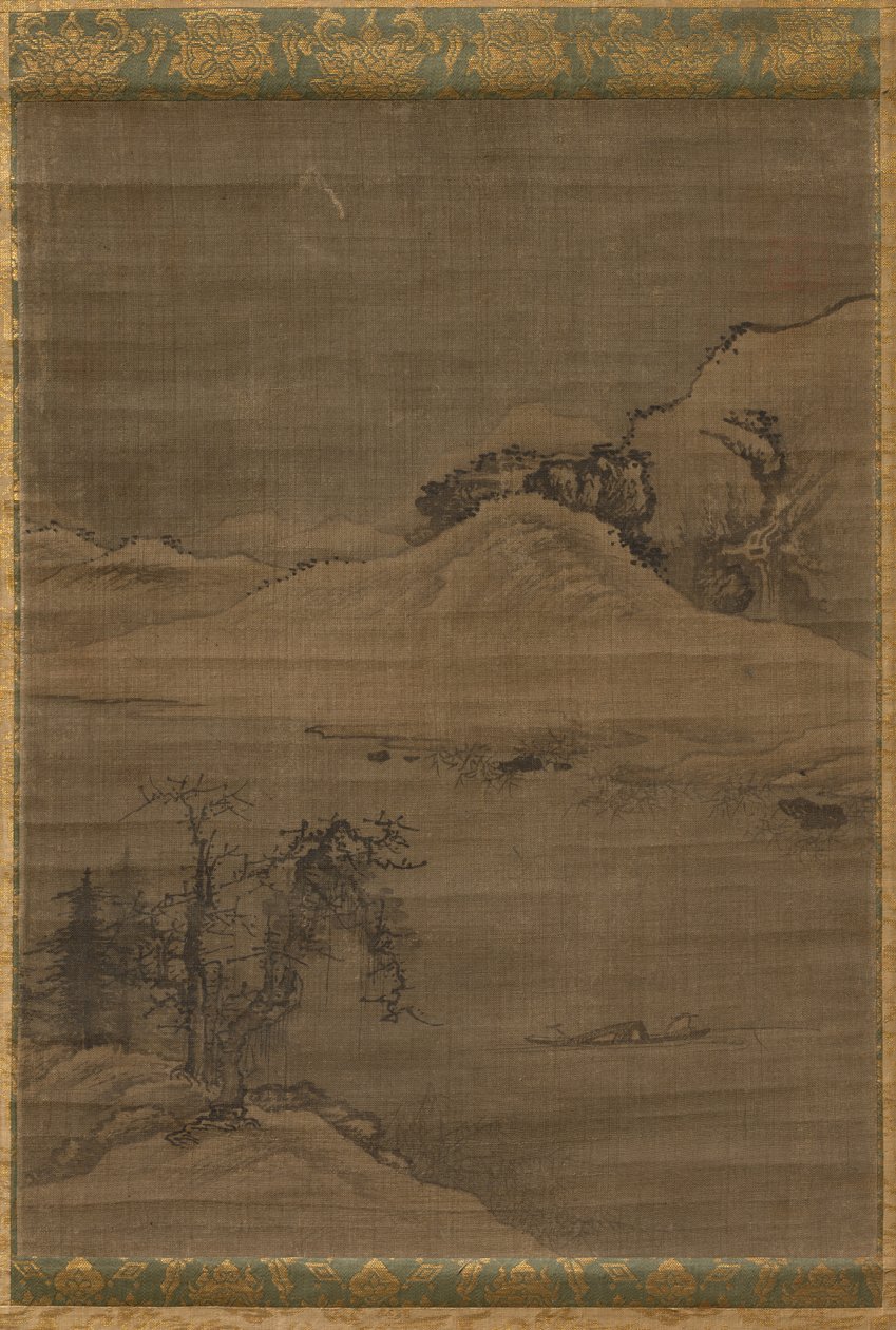 Landschaft mit Fischern von attributed to Yi Bul hae