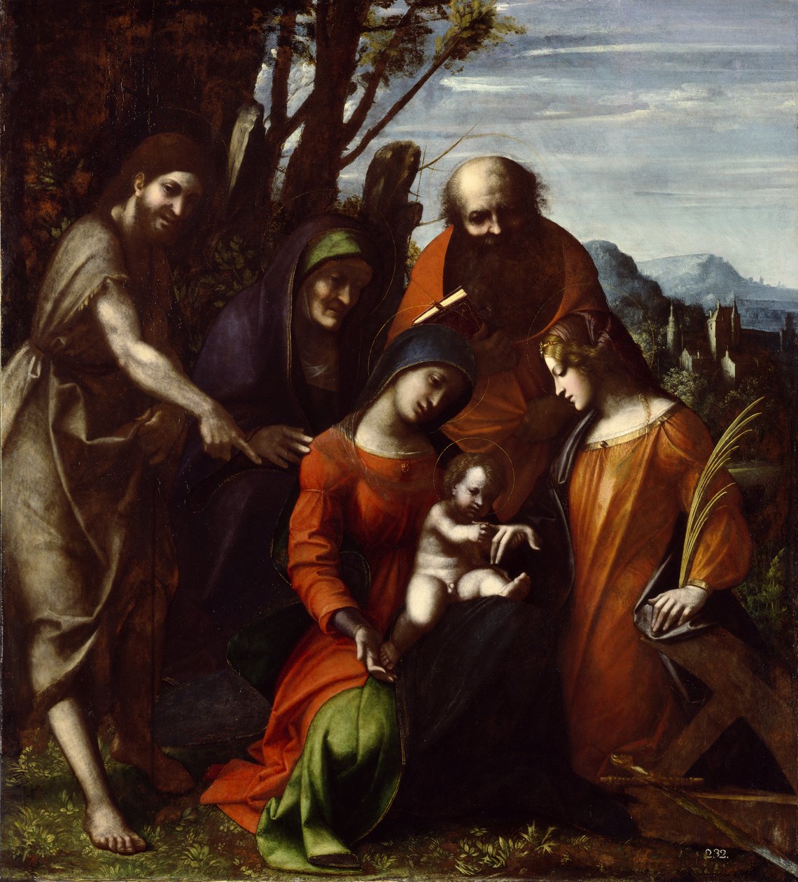 Die mystische Hochzeit der Heiligen Katharina von Antonio da Correggio