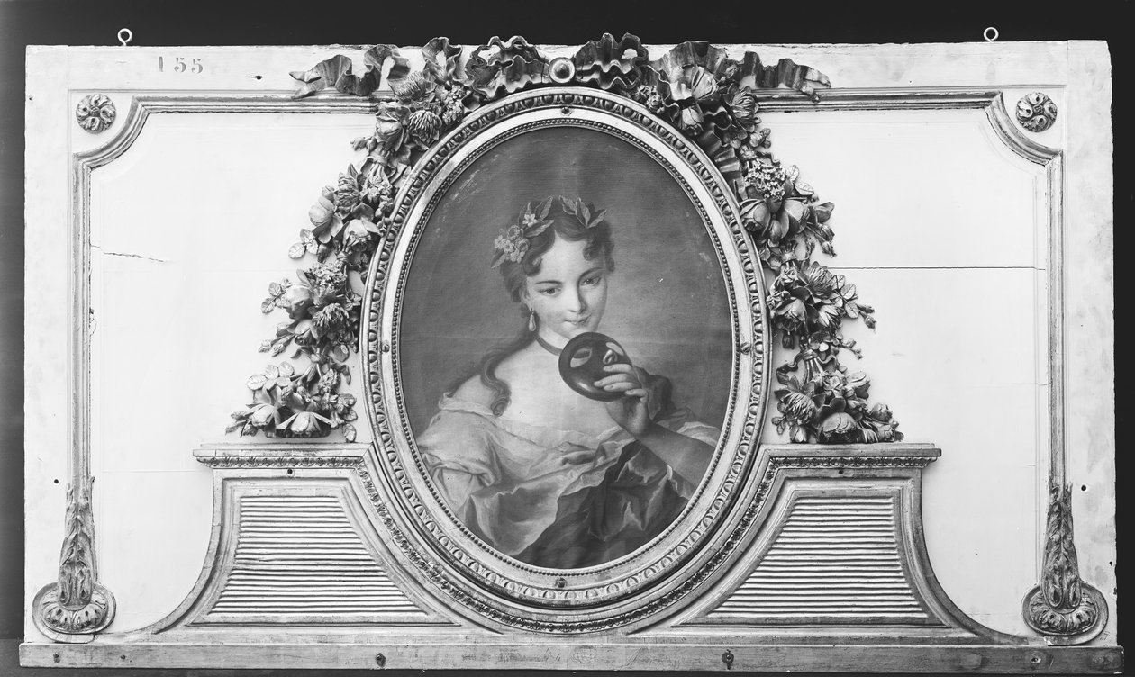 Frau mit Maske von ca. 1775 . French Painter
