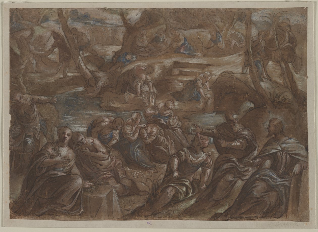 Kopie von Tintorettos Kinder Israels sammeln Manna von copy after Jacopo Tintoretto
