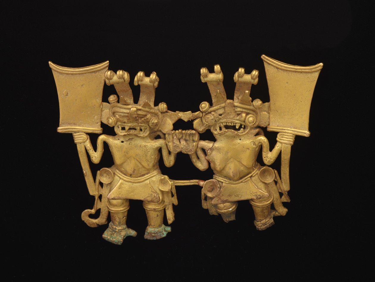 Anhänger mit zwei Figuren, ca. 700-1520 von culture Diquis