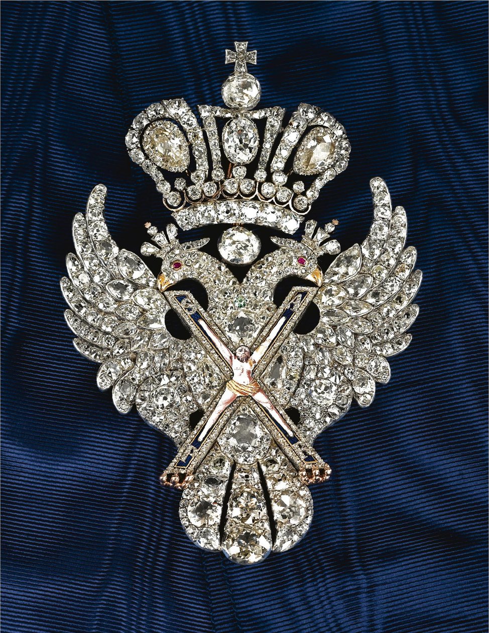 Abzeichen des Ordens des Heiligen Andreas des Erstberufenen, ca. 1800 von decorations and medals Orders