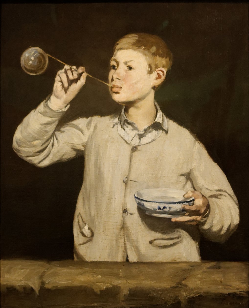 Junge, der Seifenblasen macht von Édouard Manet