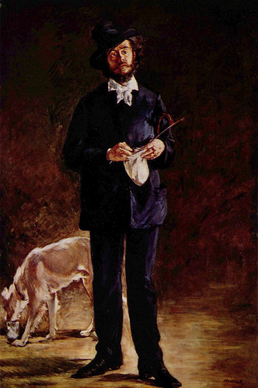 Porträt von Gilbert-Marcellin Desboutin von Édouard Manet