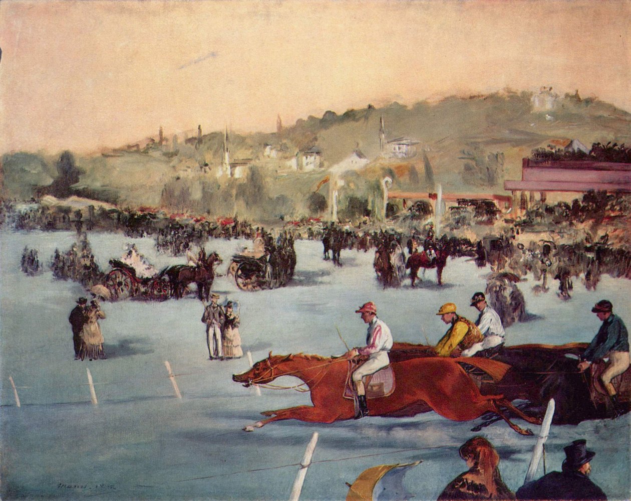 Rennen im Bois de Boulogne von Édouard Manet