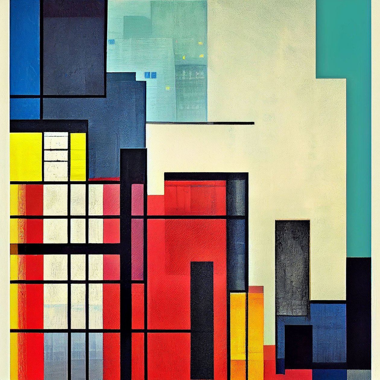 Architektonische geometrische Abstraktionen von F. Abderrahim