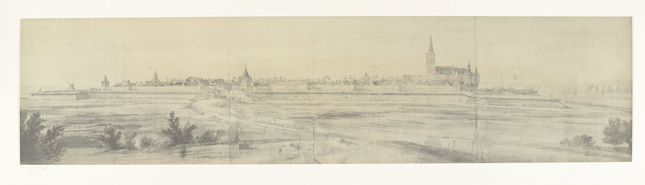 Ansicht von Elburg, 1672 von frères Moreau